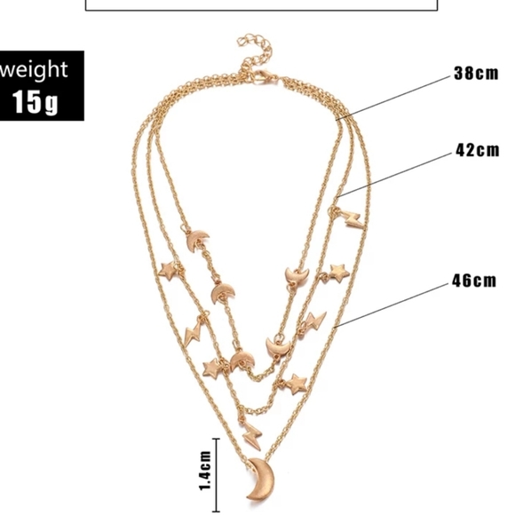 ☆Lianna☆ Cosmic Layered Necklace - Picture 5 of 6